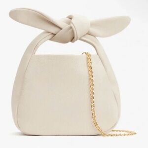 Cuyana Mini Bow Bag Ecru